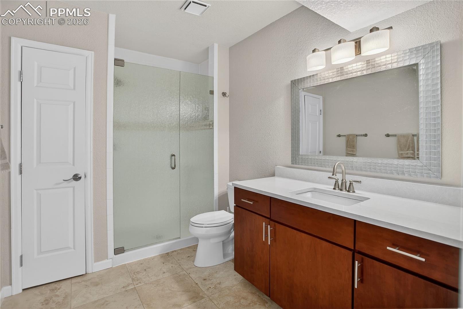 3/4 guest bath - lower level