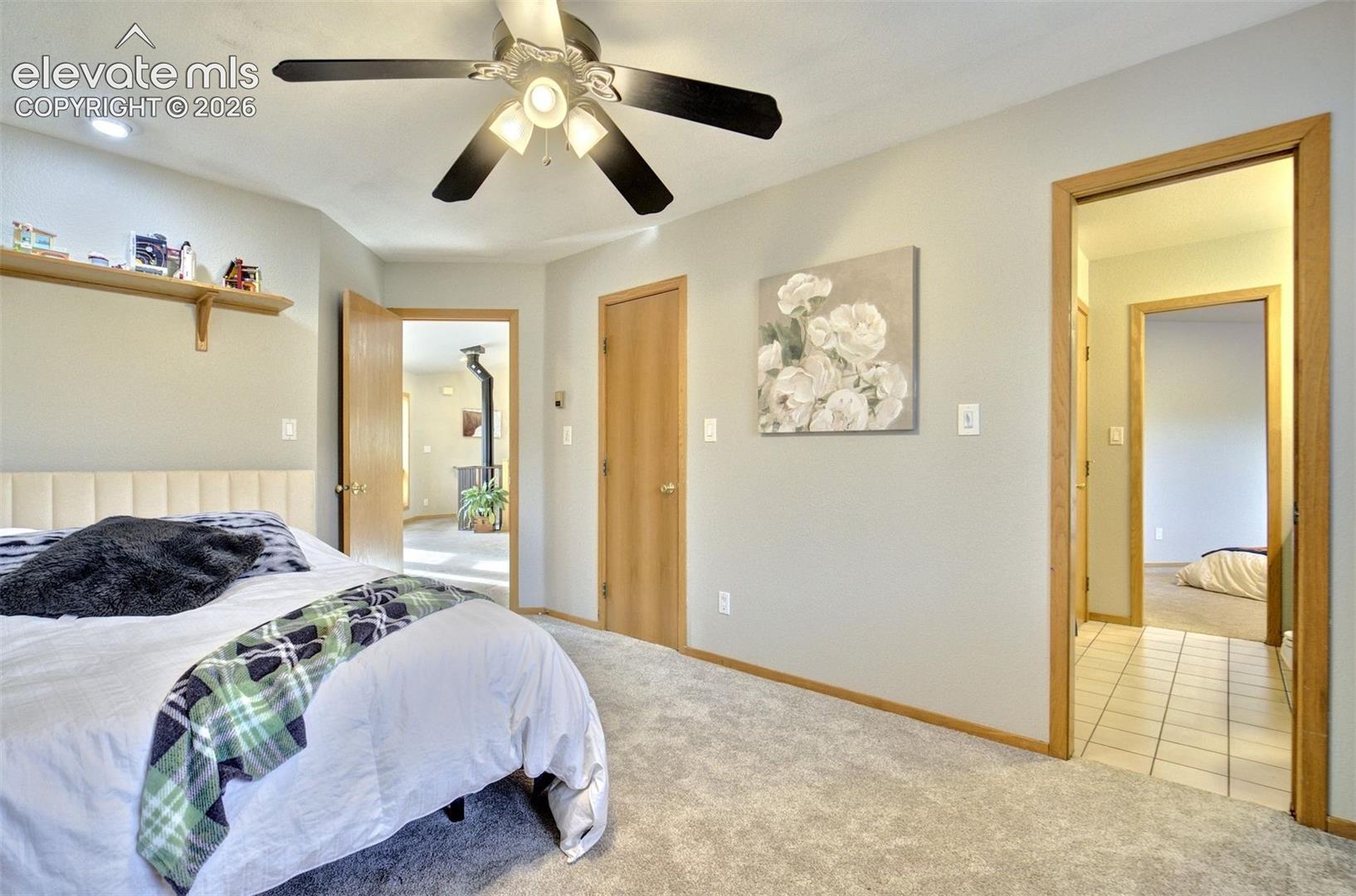 Second bedroom with walk-in closet- Main level