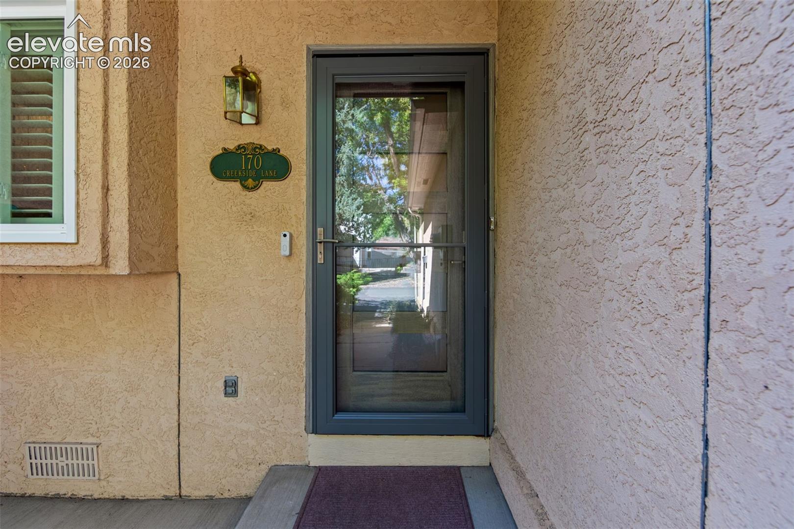 Beautiful mid century mod door and new storm door