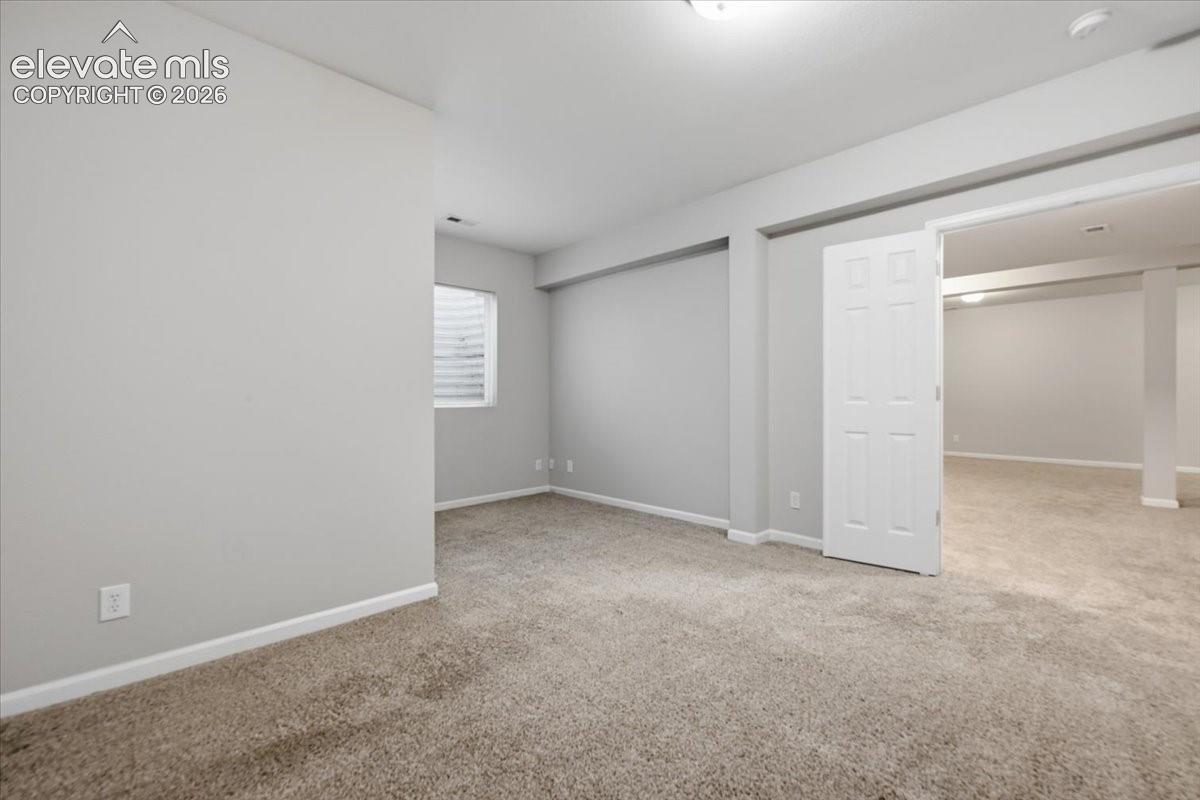 Basement bedroom