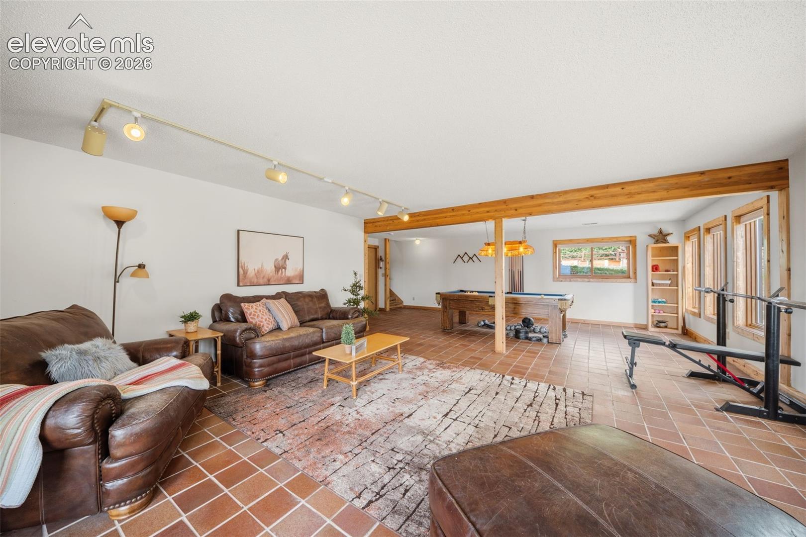 Basement level family room 