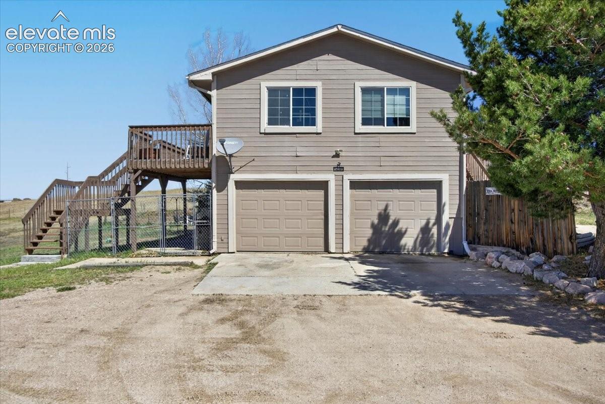 attached 2 car garage