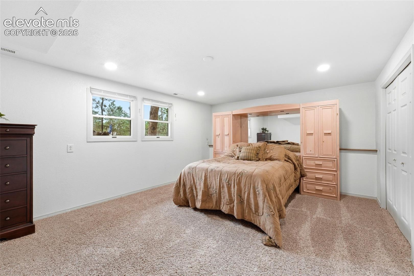 Spacious basement bedroom