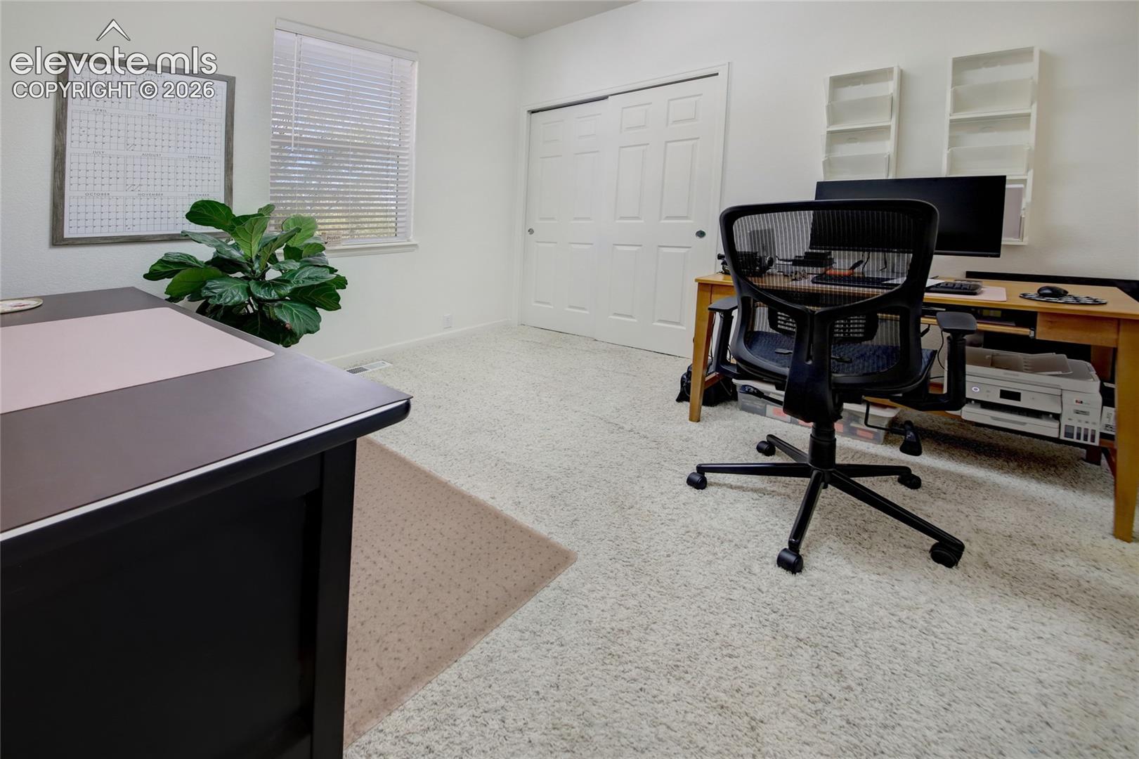 Bedroom 3 is currently used as an office