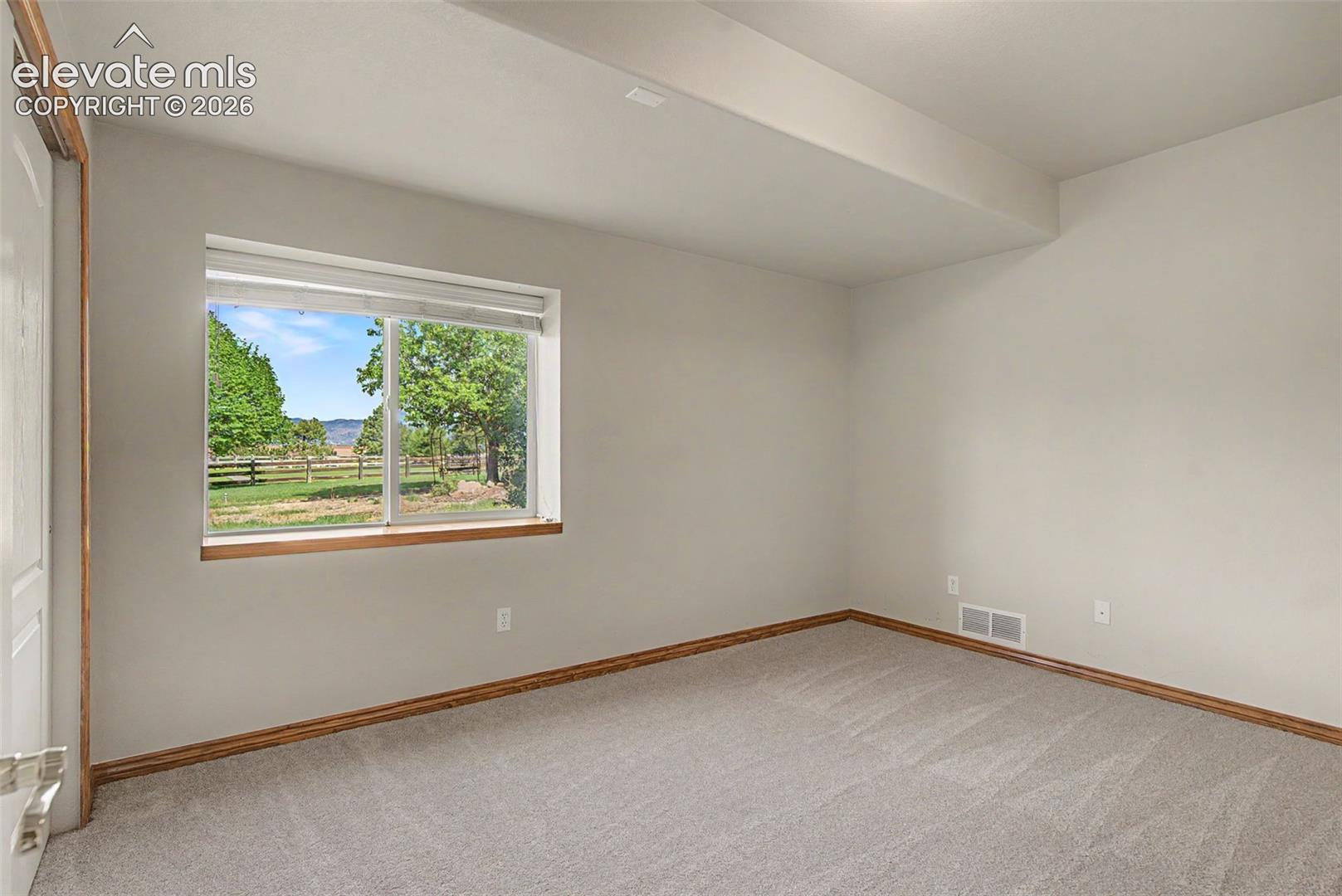 Bedroom in basement