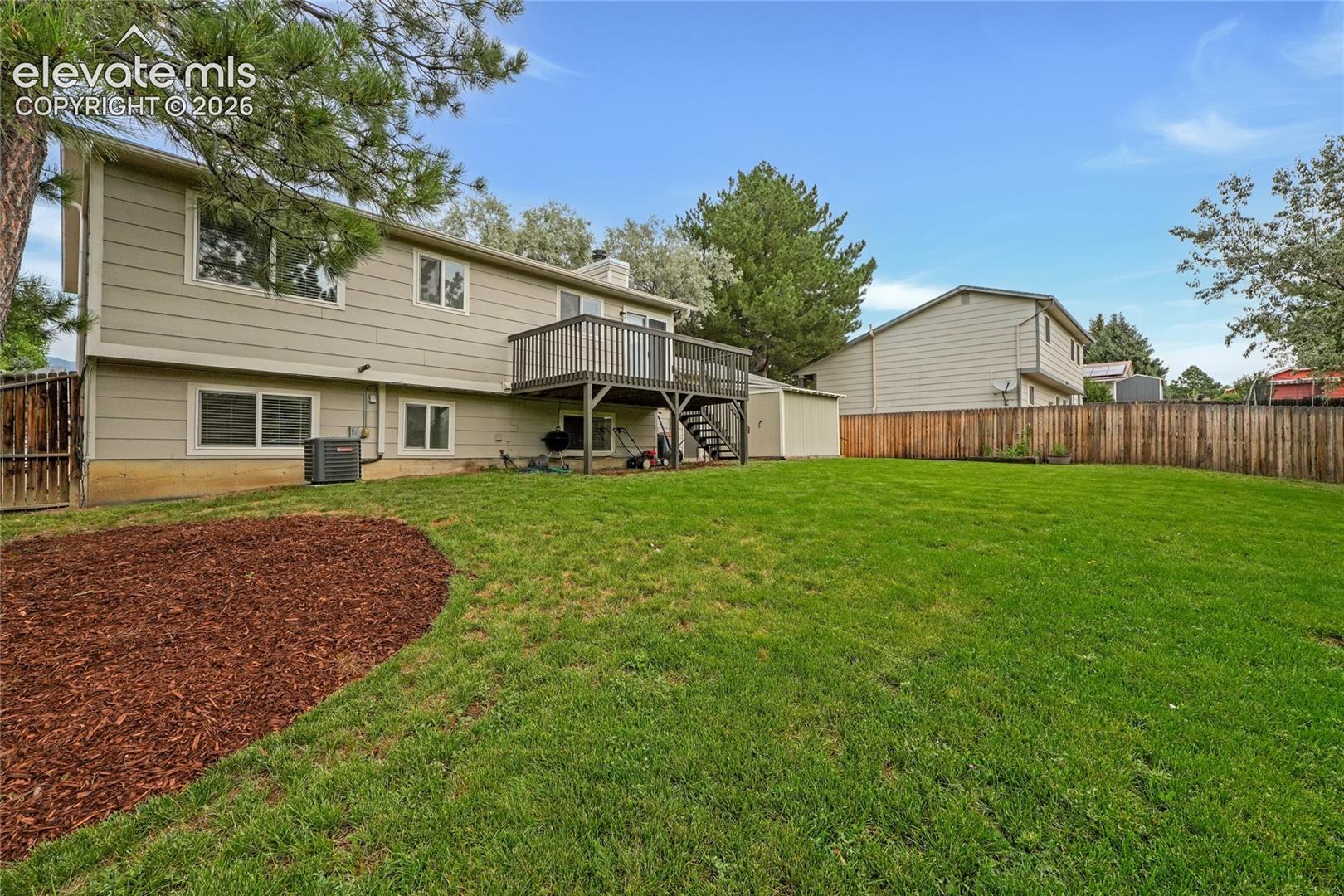 Backyard and back of house.