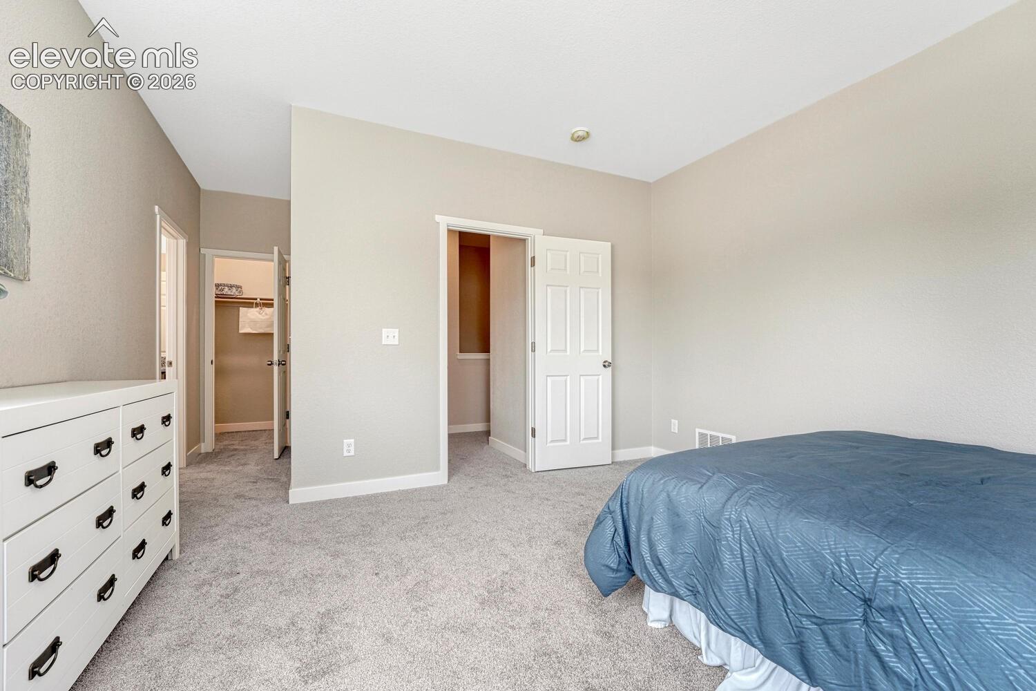 A walk-in closet and secondary closet provide ample space for your wardrobe. Select your carpet and paint color to create a private space all your own!