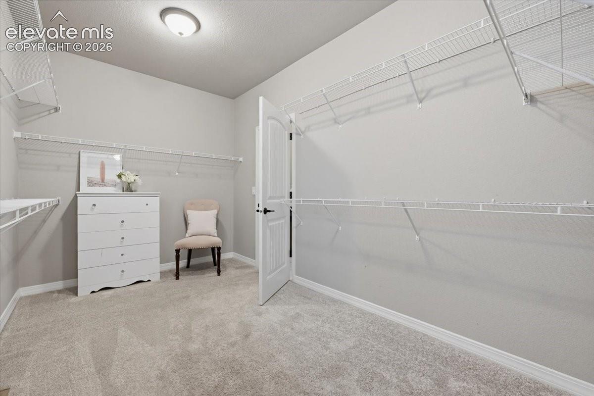 Huge master closet opens to the laundry room for easy living!