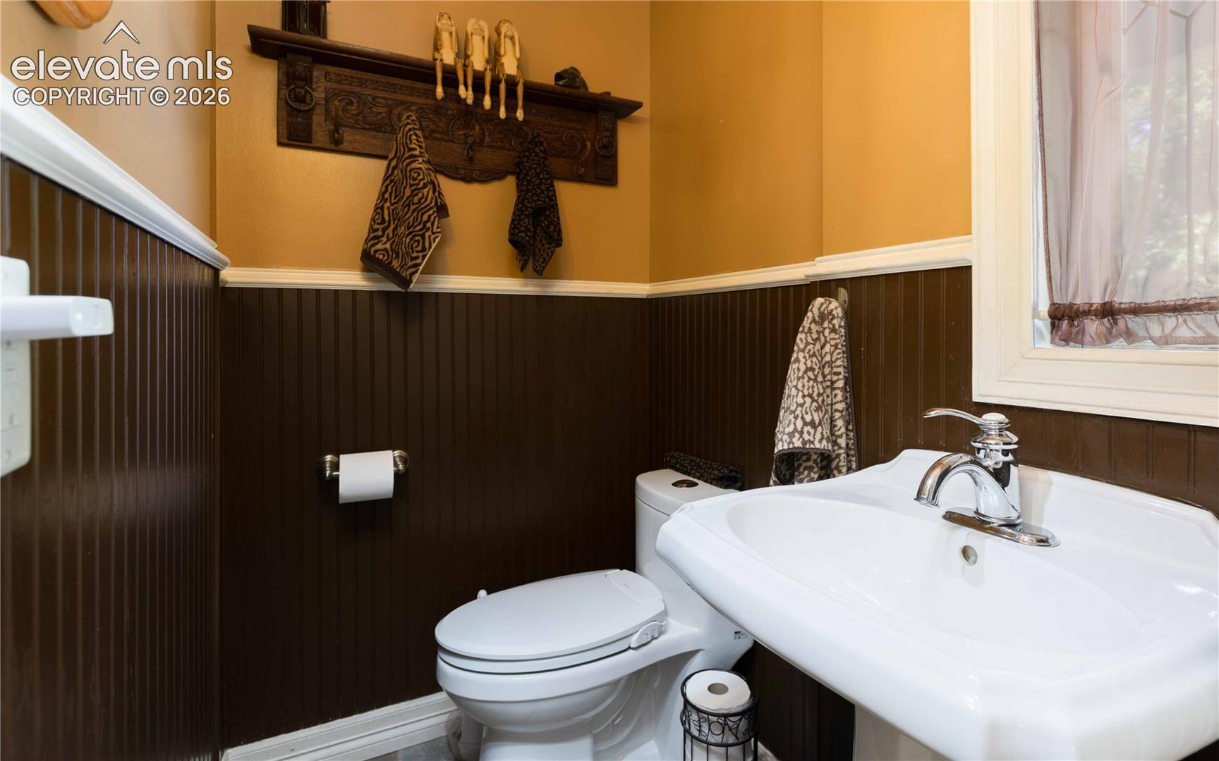 First floor powder room