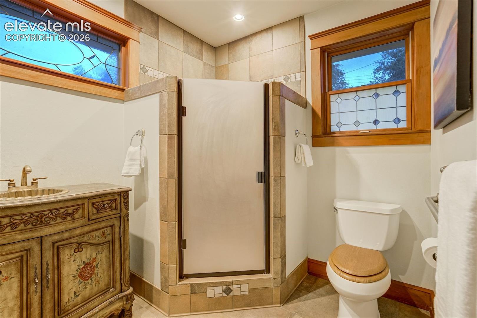 Second main level bath in this updated additional