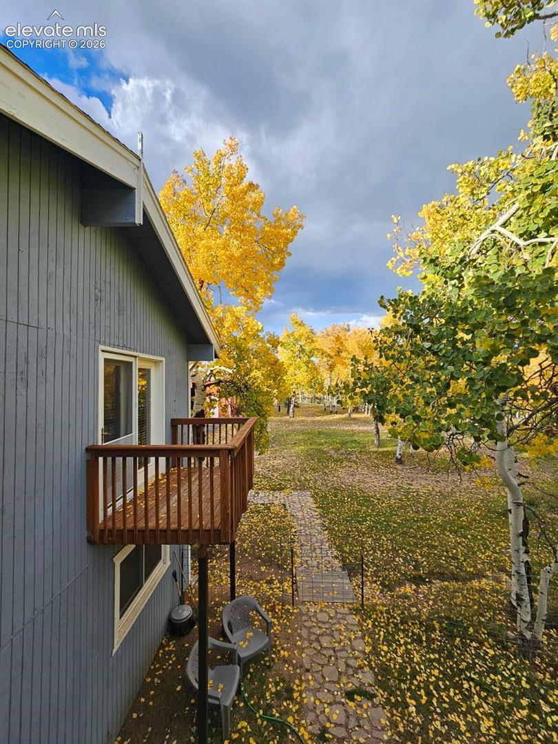 Private deck off primary bedroom