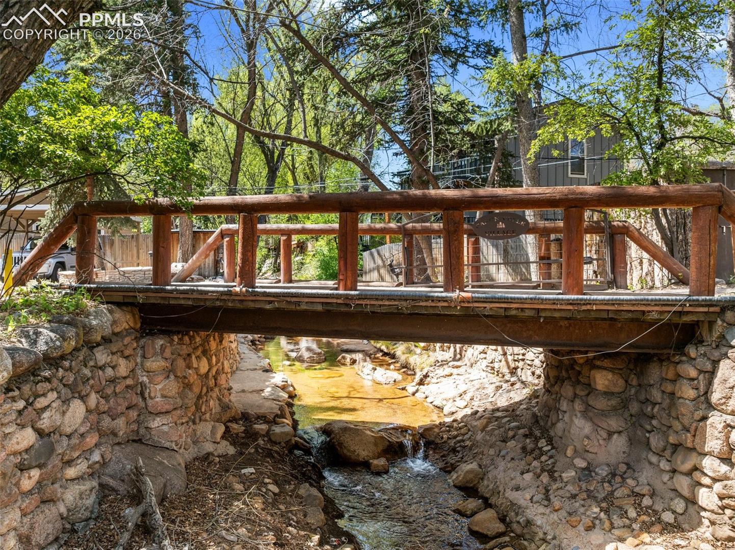Bridge as you enter the community
