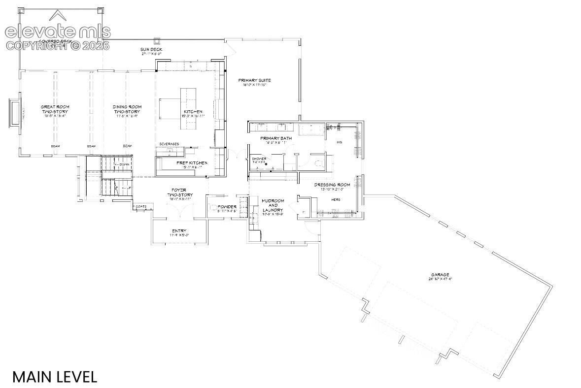 Main Level Floor plan