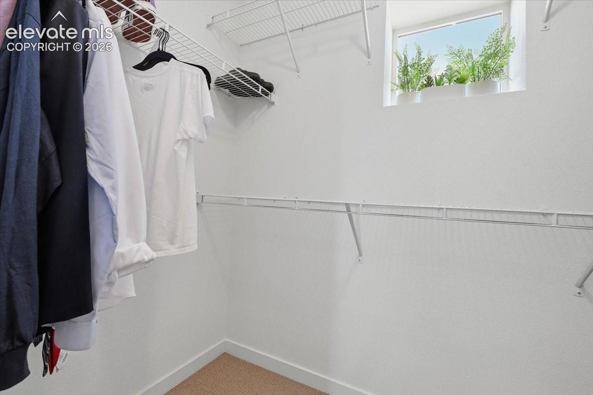 Primary walk in closet