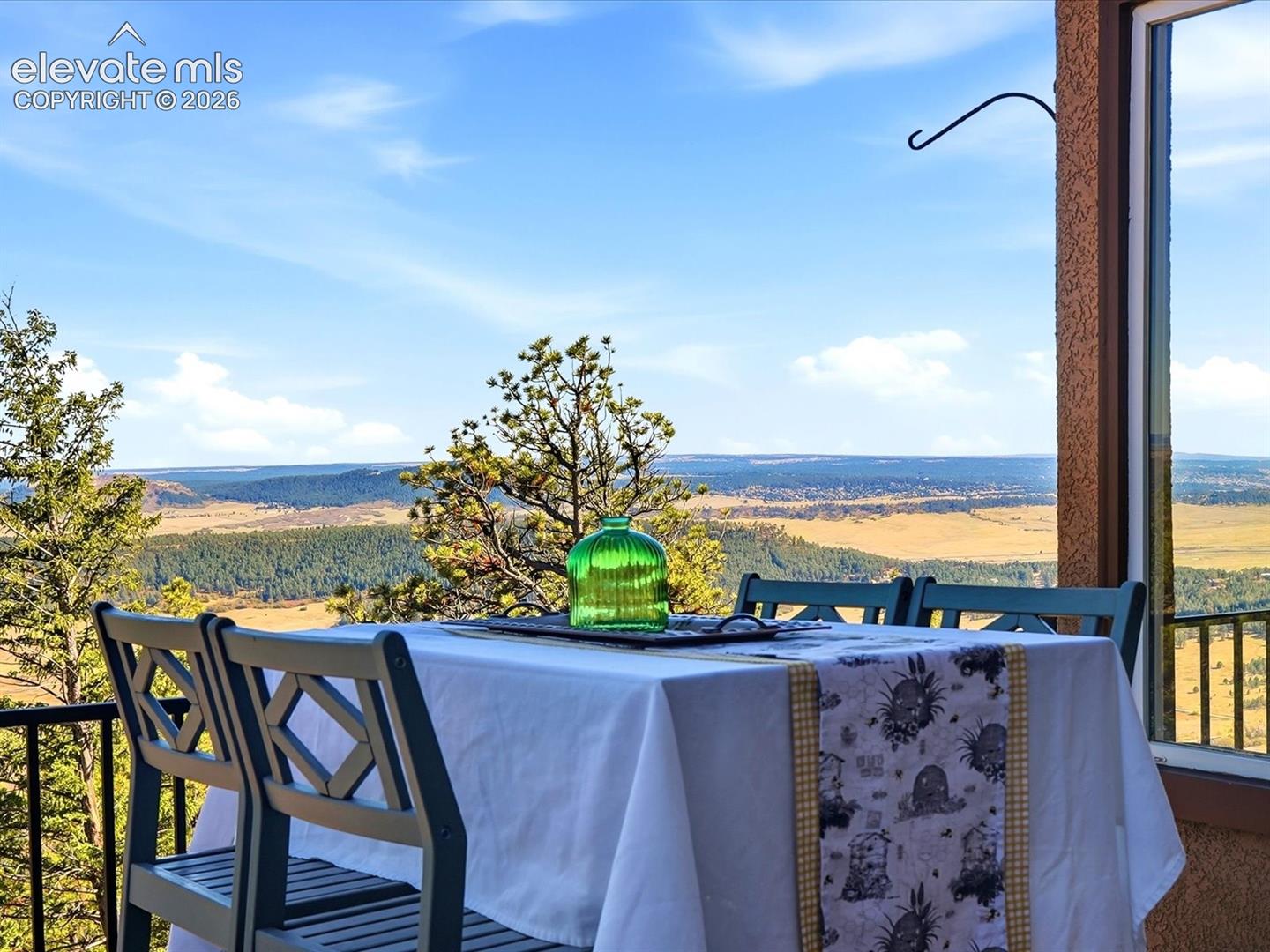 Dining al fresco with views for days
