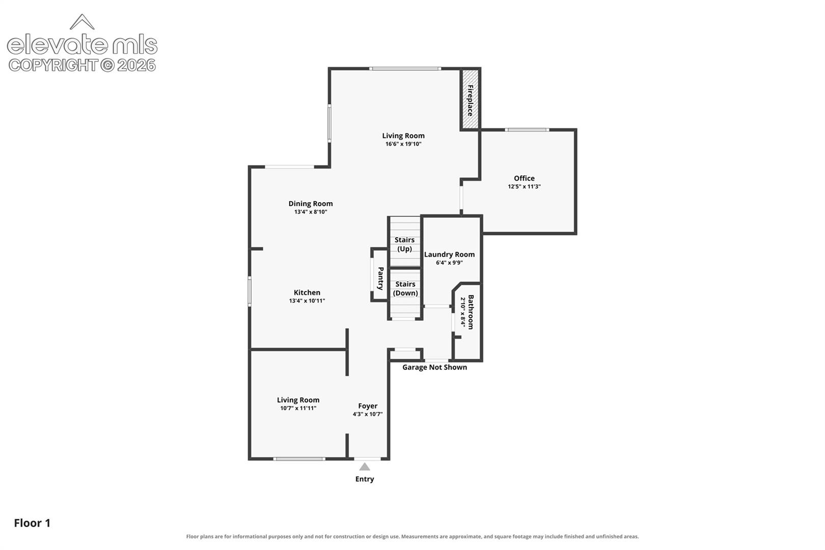 Main Level Floorplan