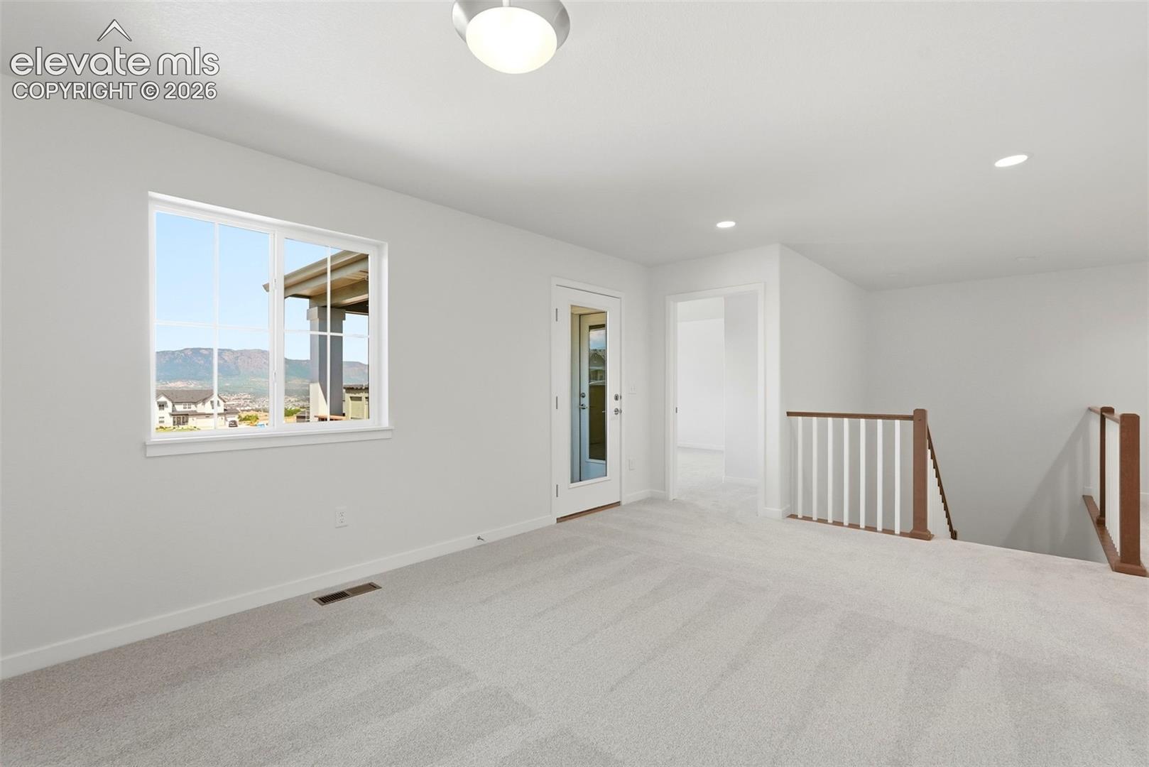 The Loft walks out to the Covered Balcony