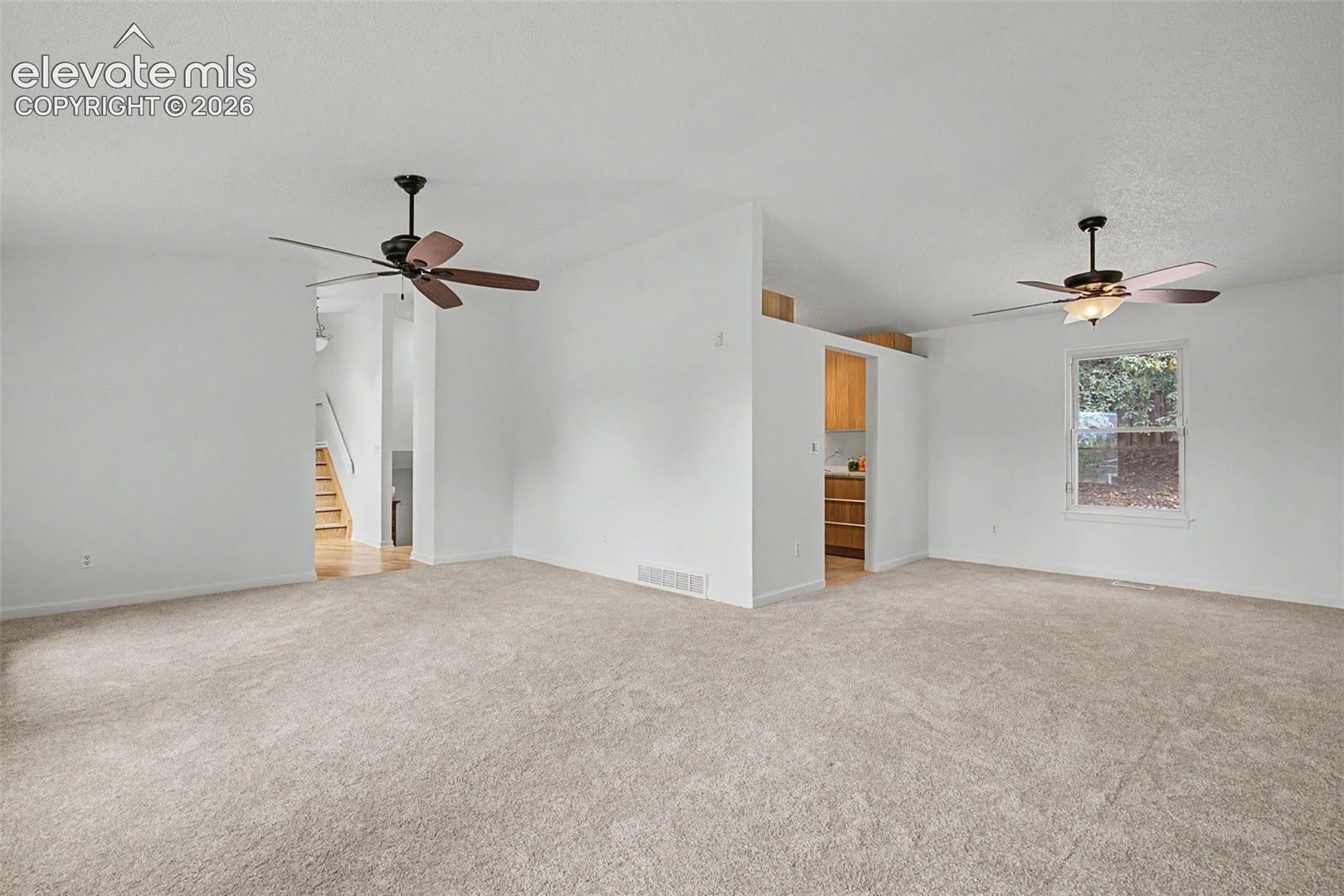 Open Dining Room to Living Room