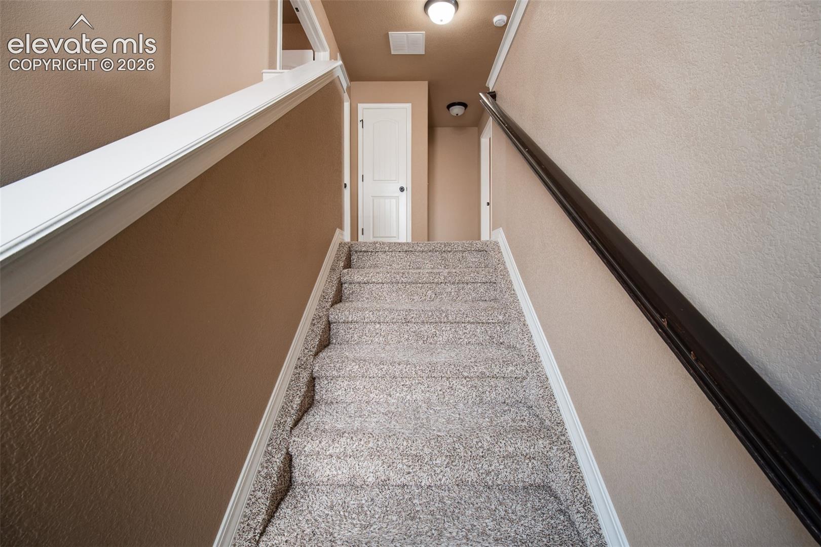 Stairs to the upper level.