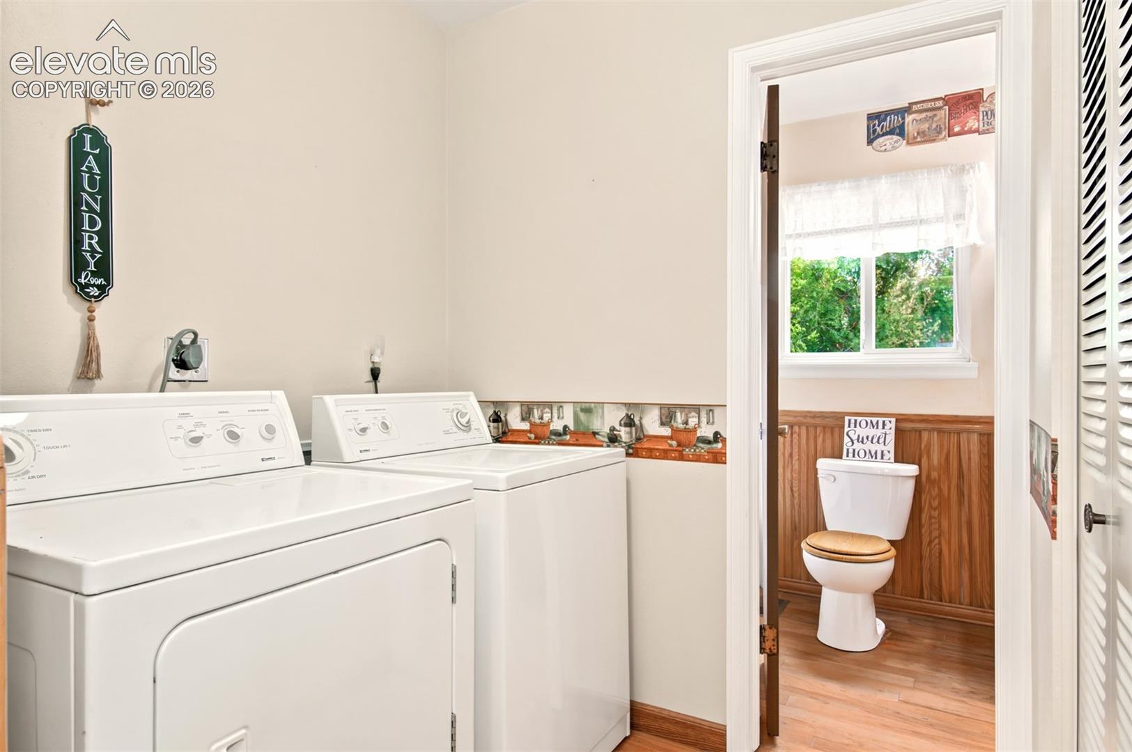 Laundry Room with washer and dryer included