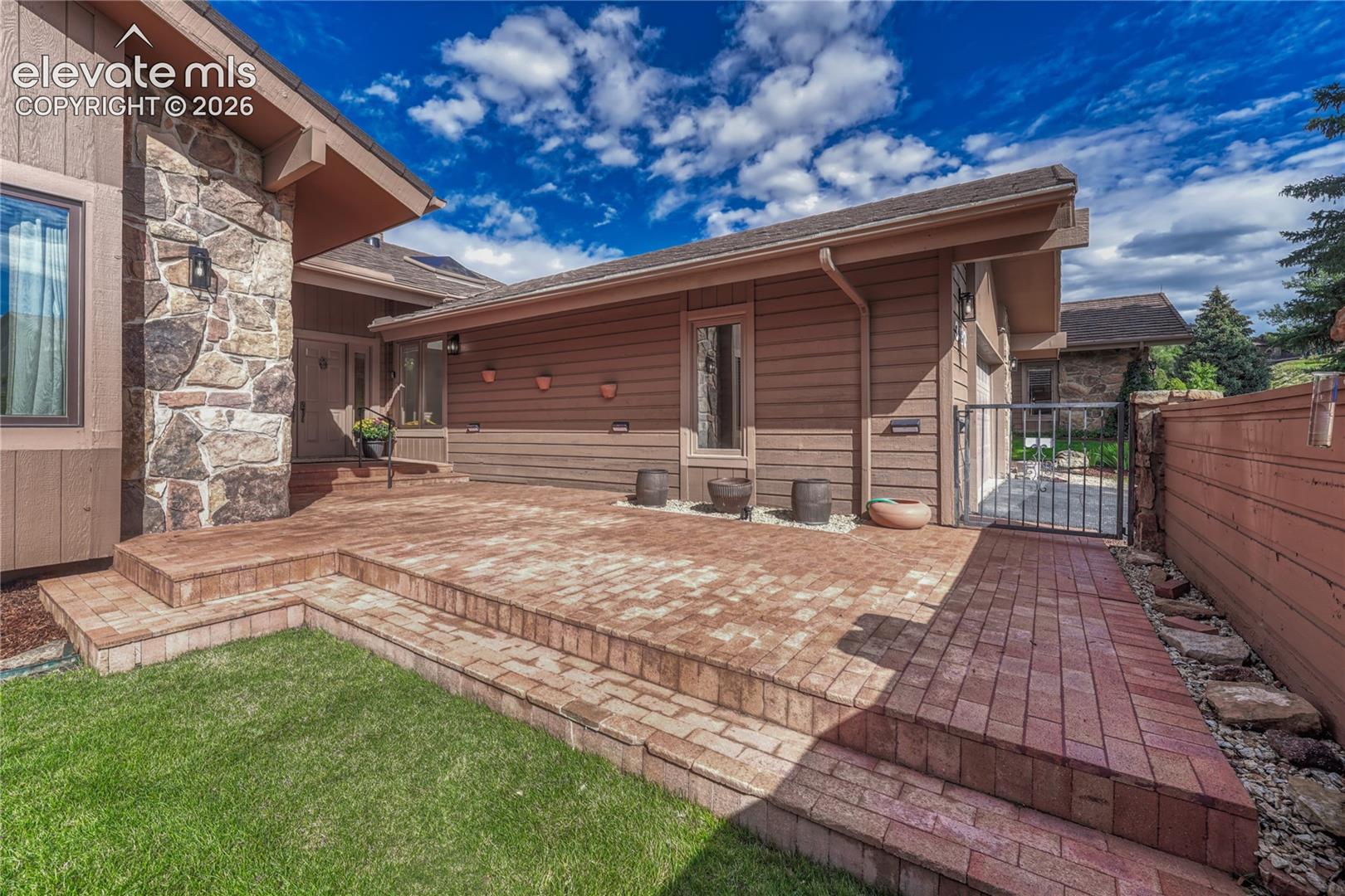 Large Paver Courtyard & Front Porch
