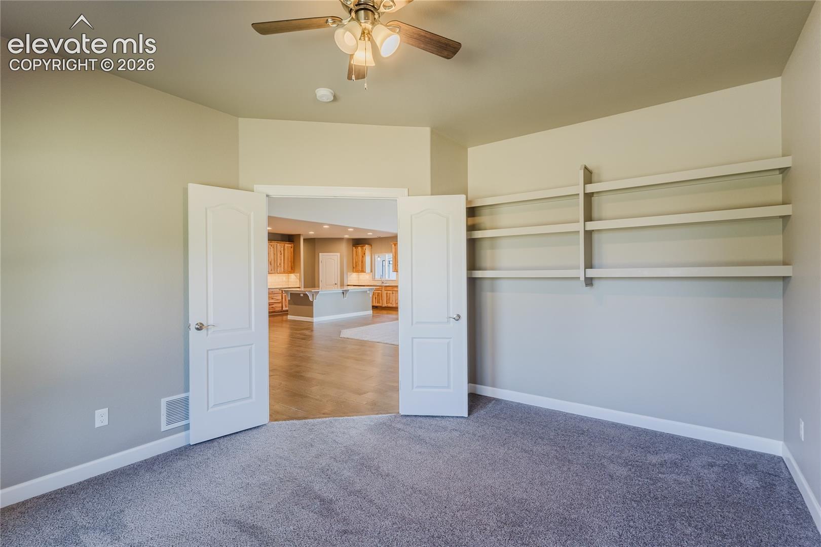 Office with shelving