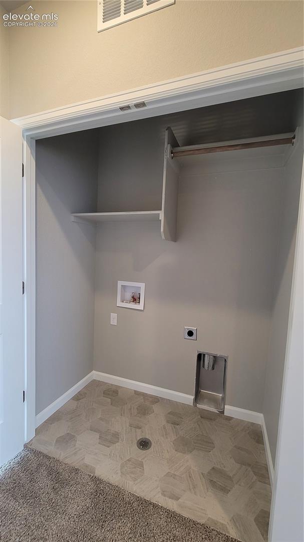 Conveniently located on the upper level is the laundry closet! 