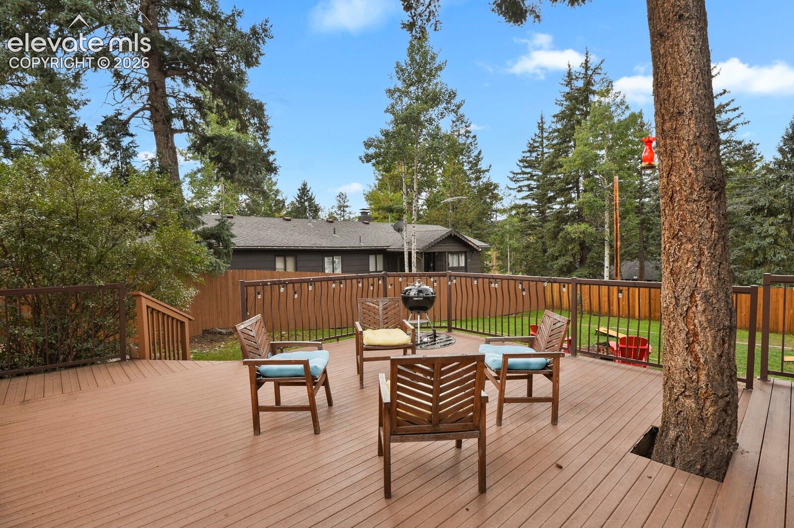 Spacious deck