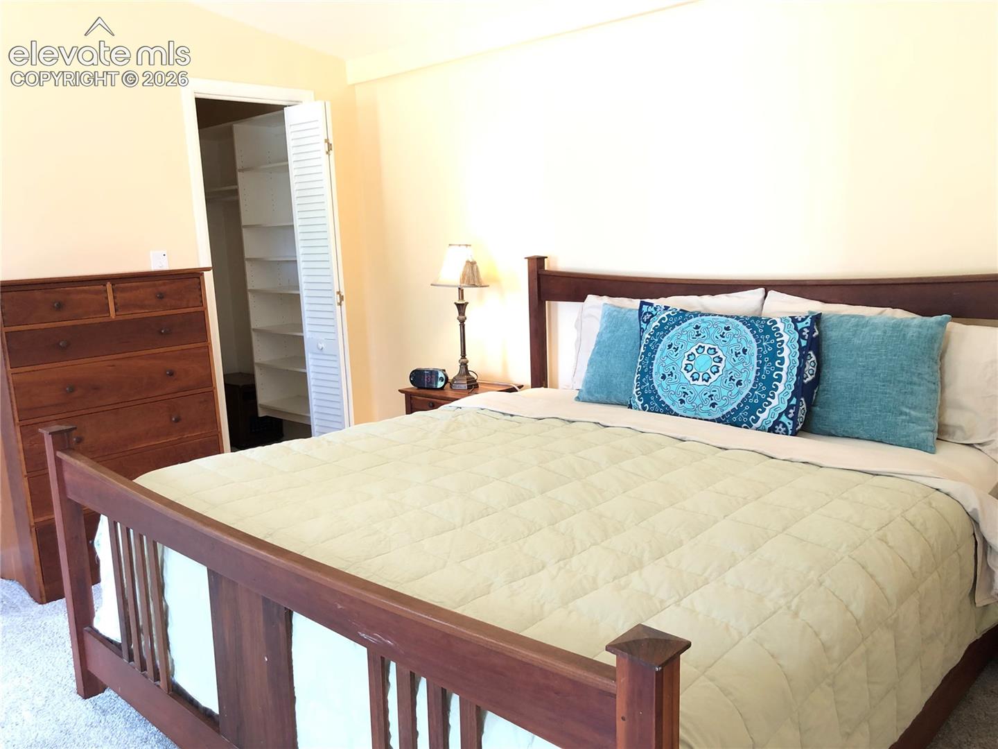 Spacous Bedroom with a Walk-In Closet