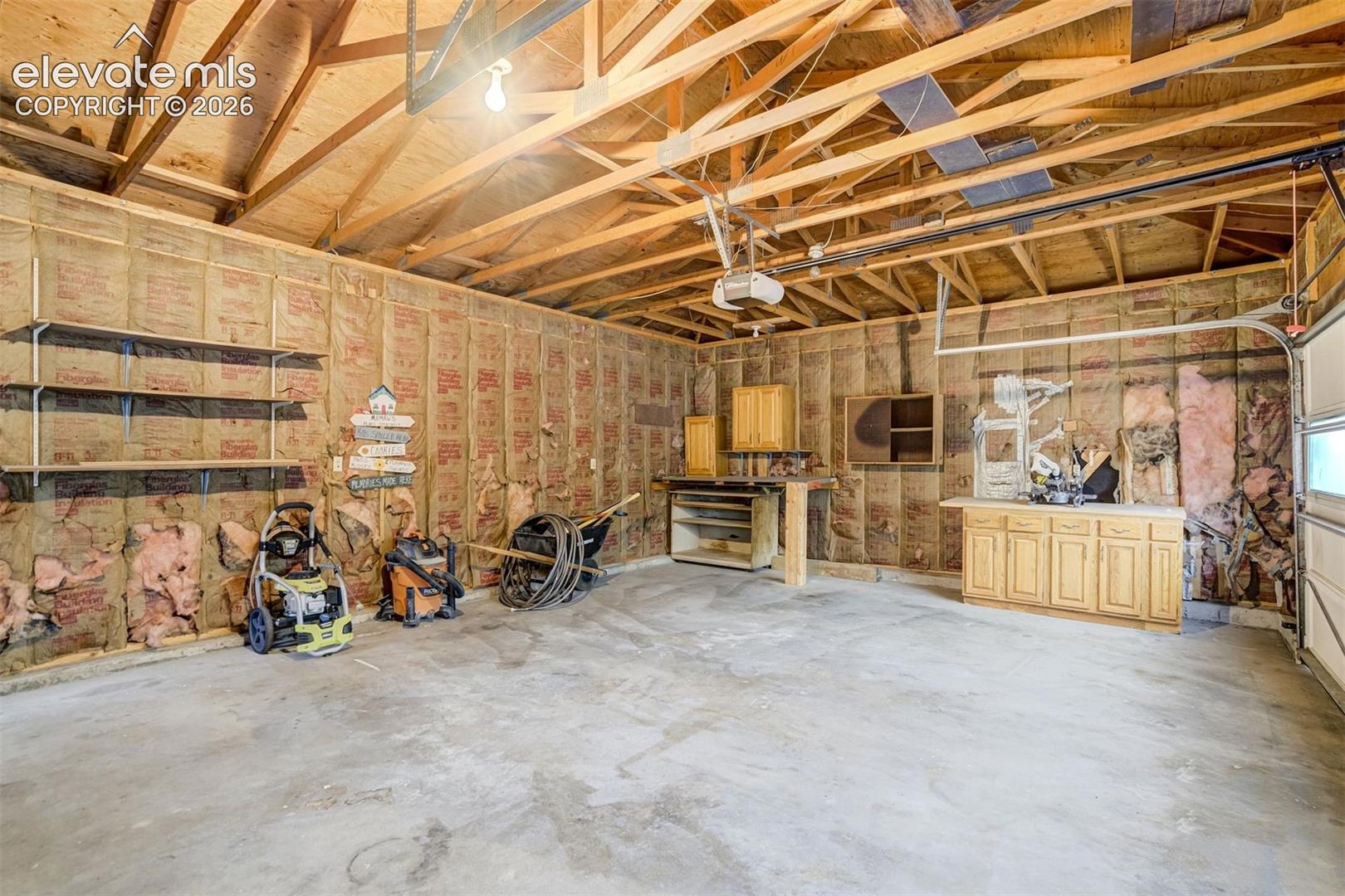 Oversized connected two car garage