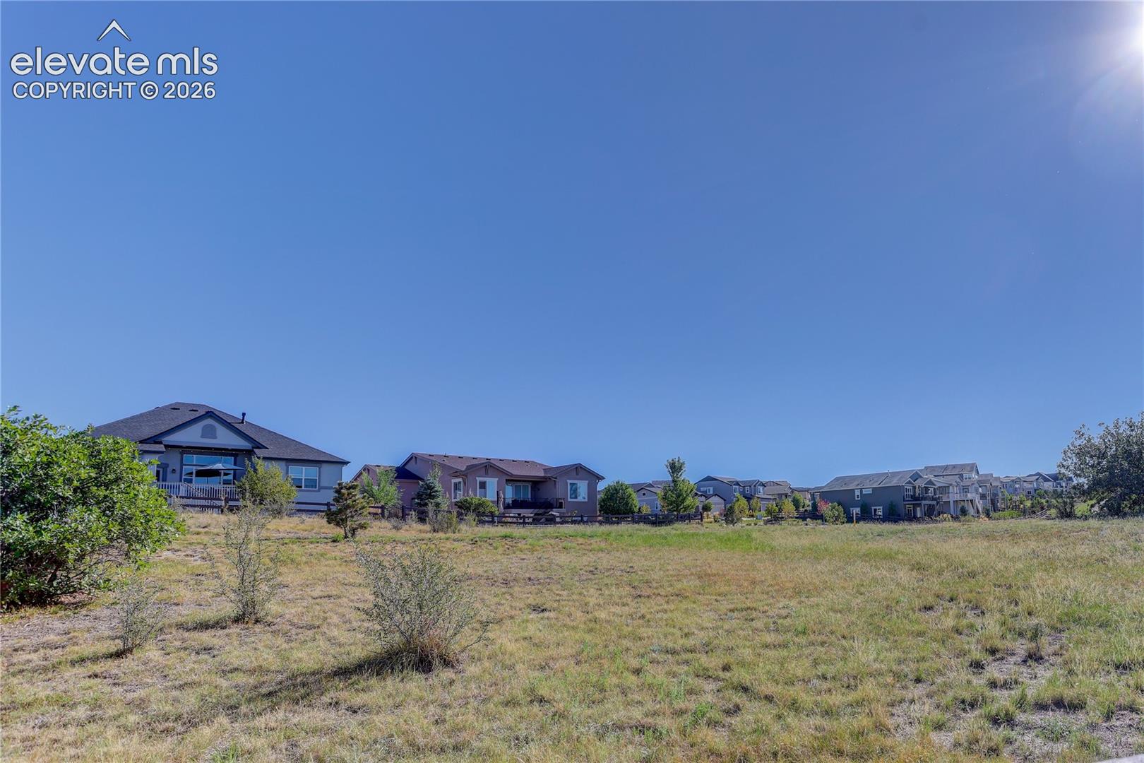 Property backs to an open space