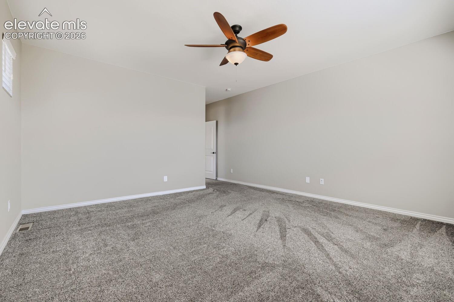Primary bedroom with lux bath and huge closet.