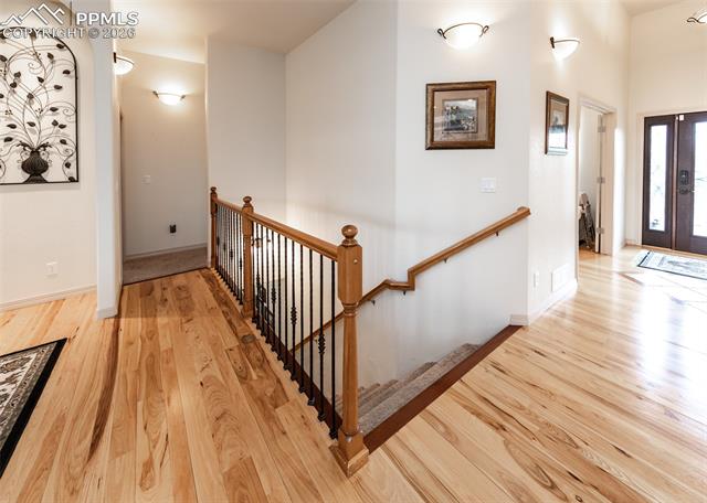 Iron stair railing