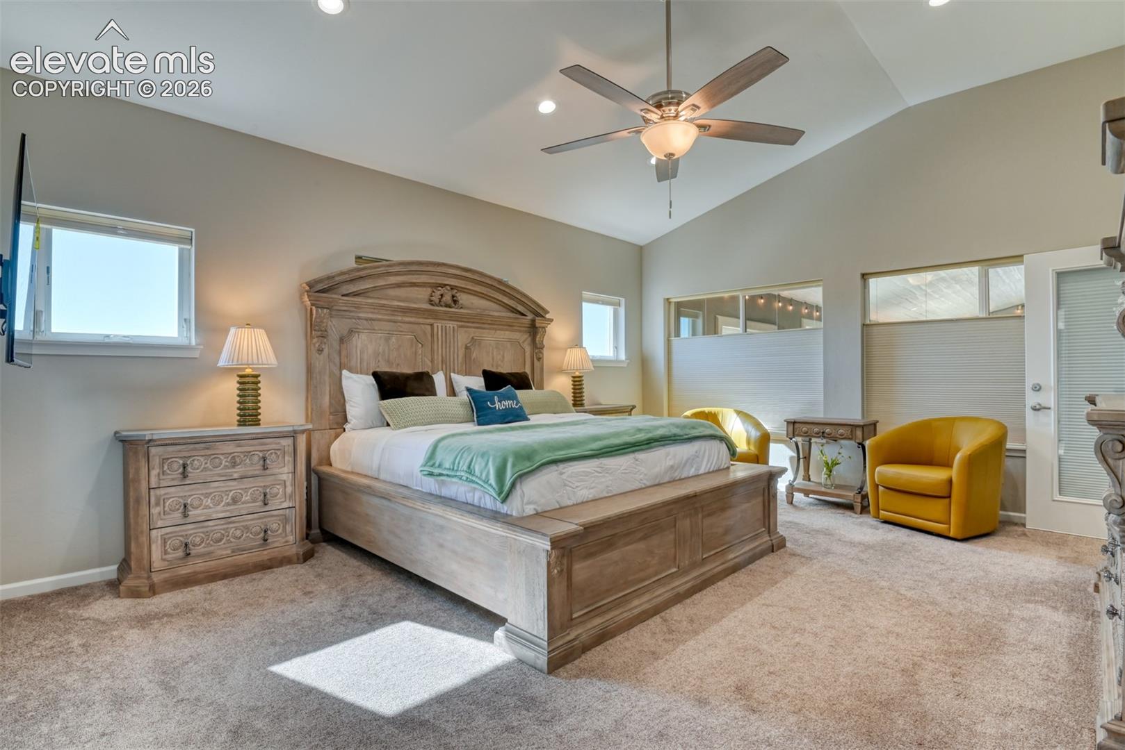 Spacious primary bedroom.