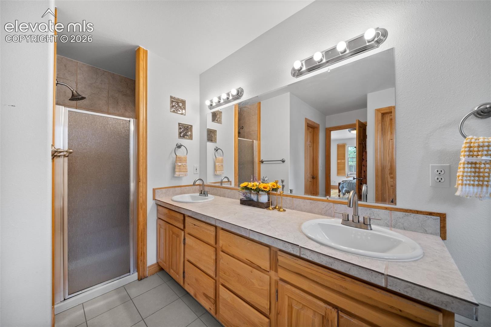 Main level ensuite and includes walk in shower