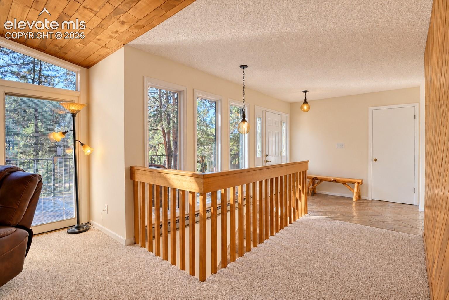 From living room looking toward front entry