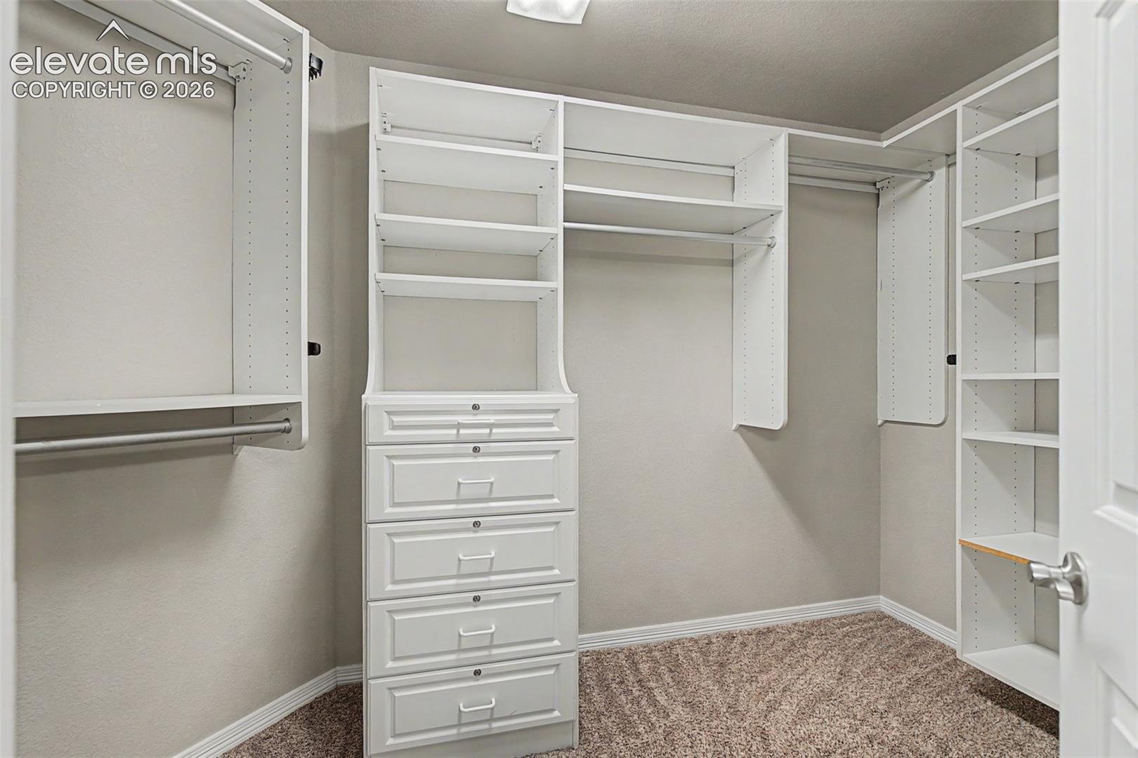 Primary walk-in closet