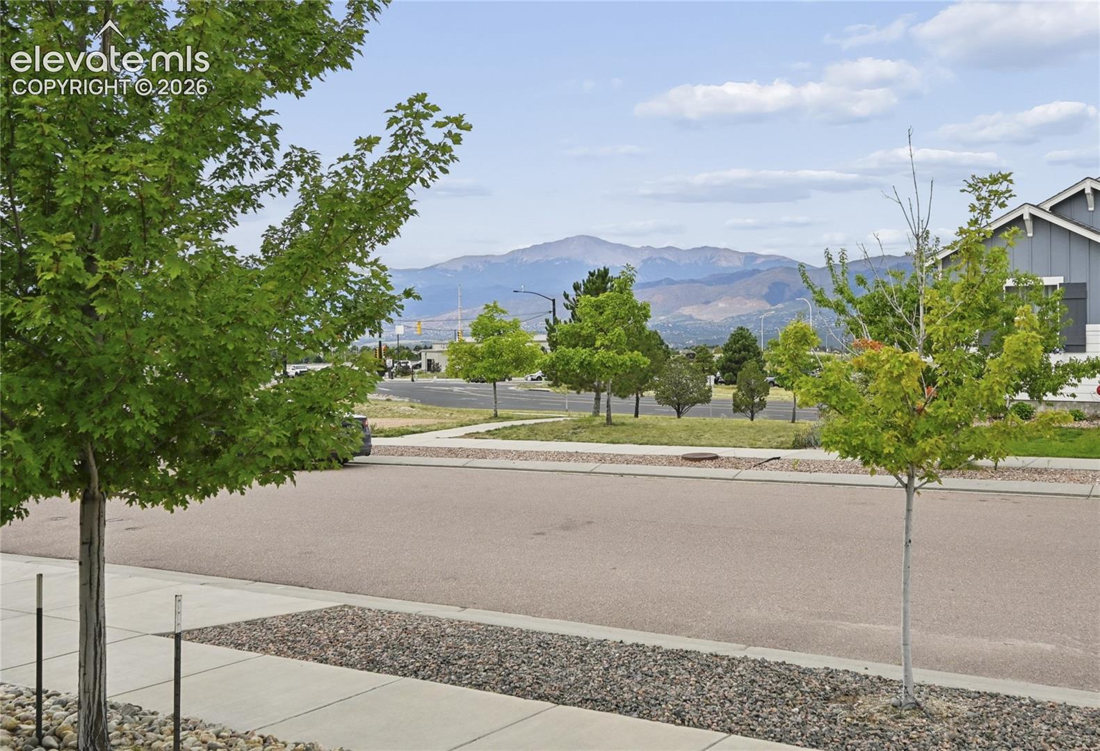 Whether you're on the front porch or in a West-facing room of the house, you'll be delighted to see Pikes Peak instead of just your neighbor's yard.