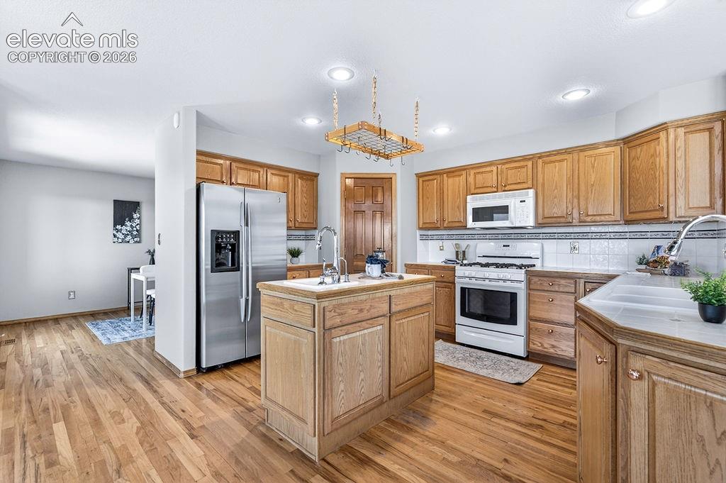 Kitchen island for extra storage!
