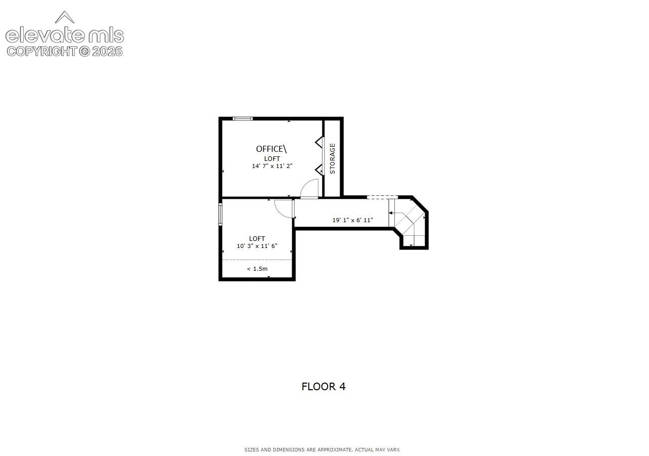 Floor plan - fourth level