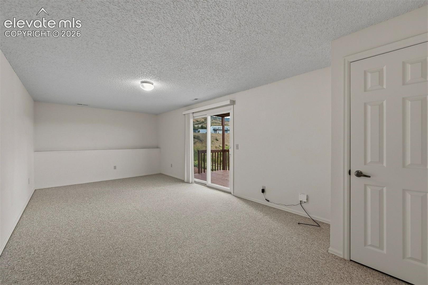 Basement walkout family room