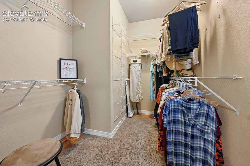 Primary walk-in closet