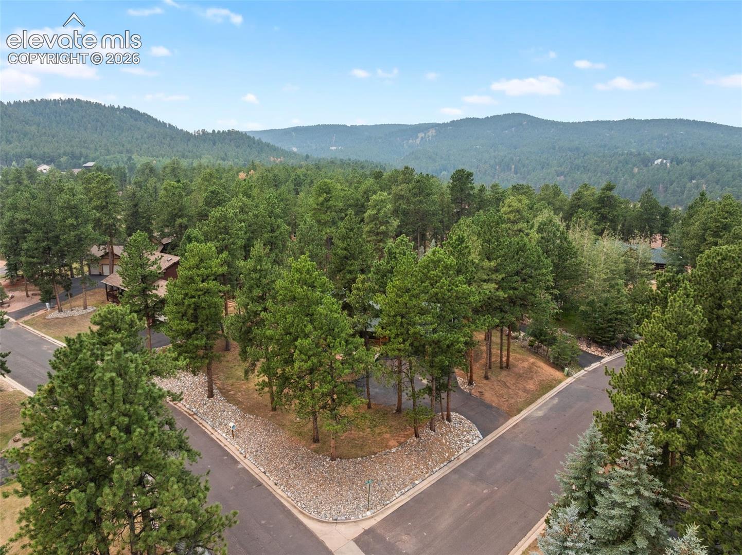 View of the corner lot location