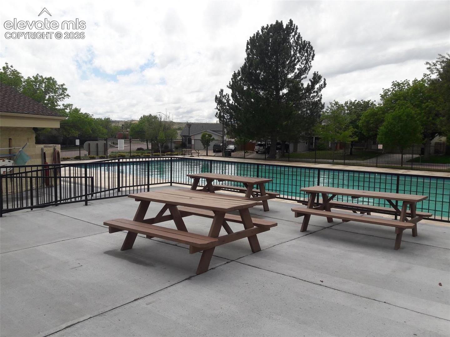 Pool in the HOA community 