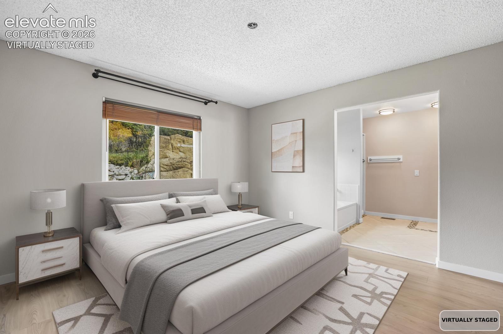 Primary Bedroom virtually staged