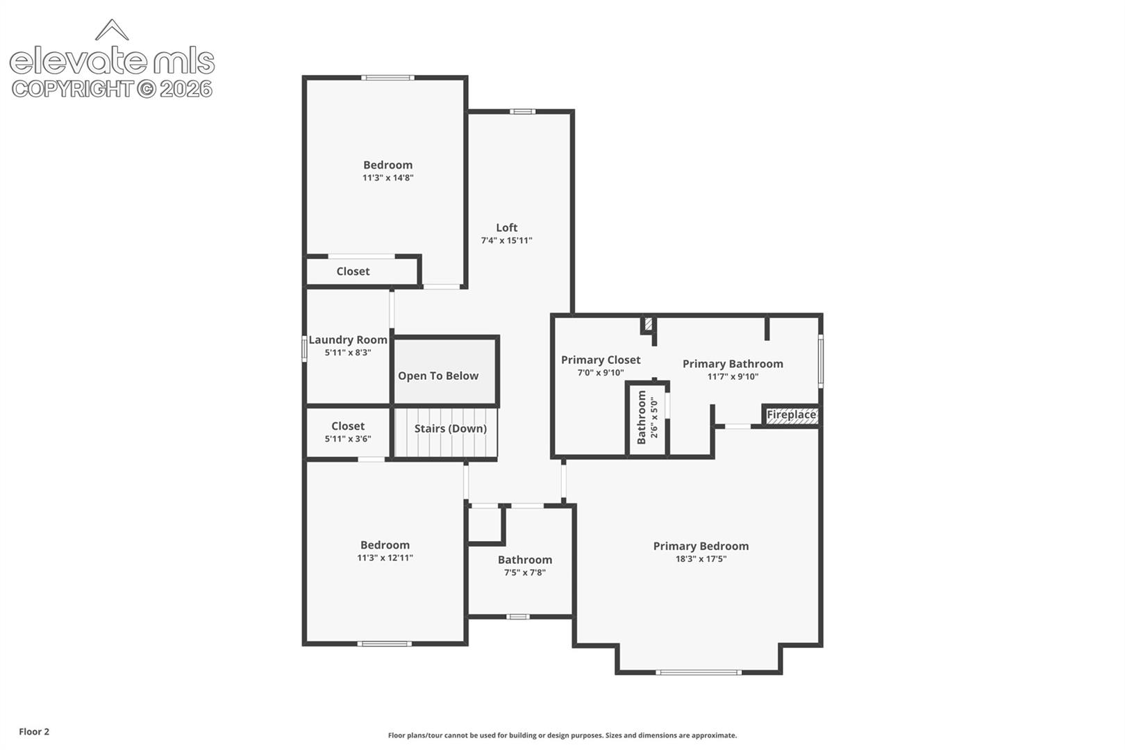 upstairs floorplan