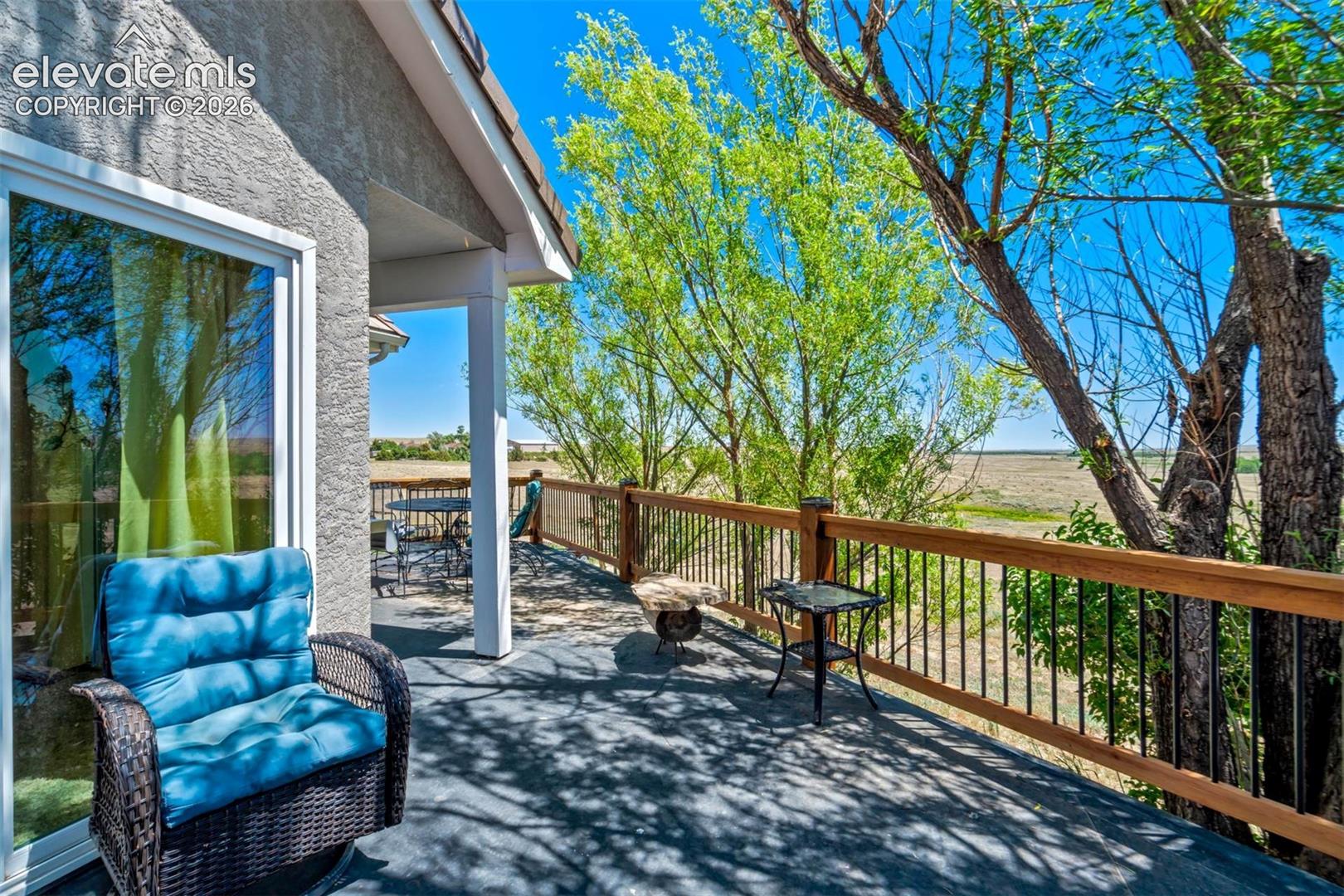 Wonderful views of the property off the deck.