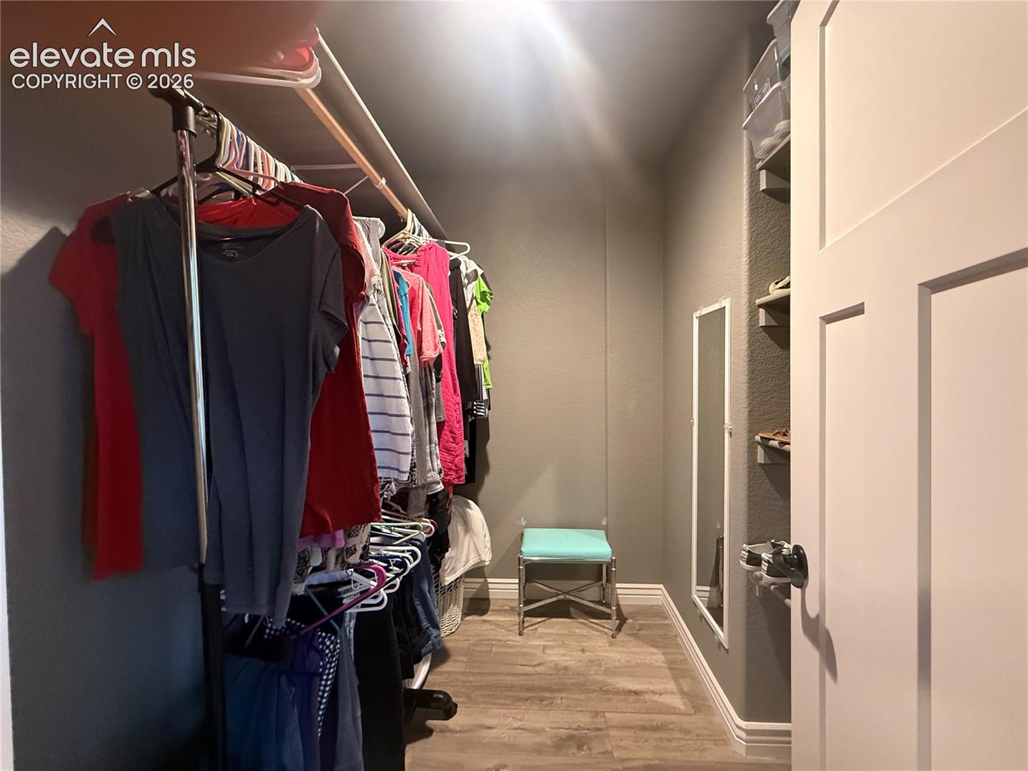 Walk in Closet in Master Bedroom