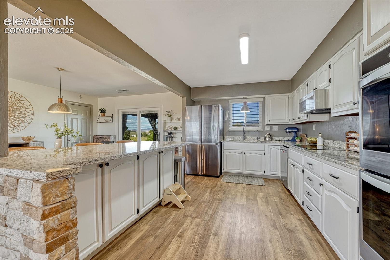 Kitchen with ample cabinet and counter space