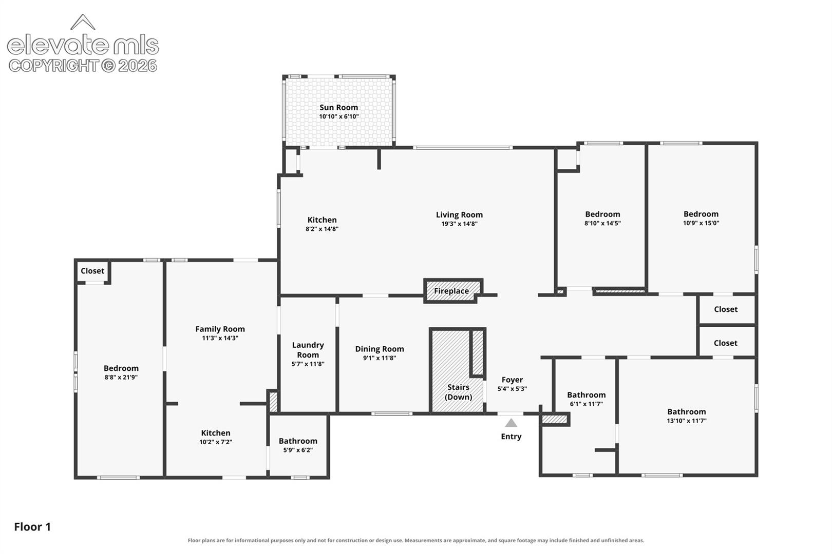 The main floor full layout.